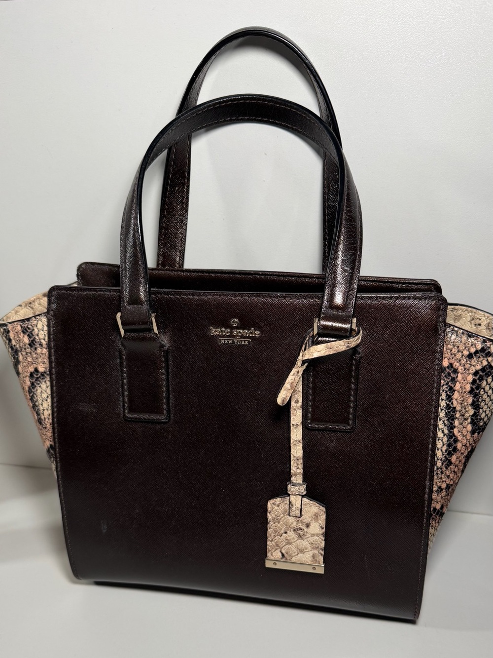 Kate Spade Cameron Street Snake-Embossed Small Hayden